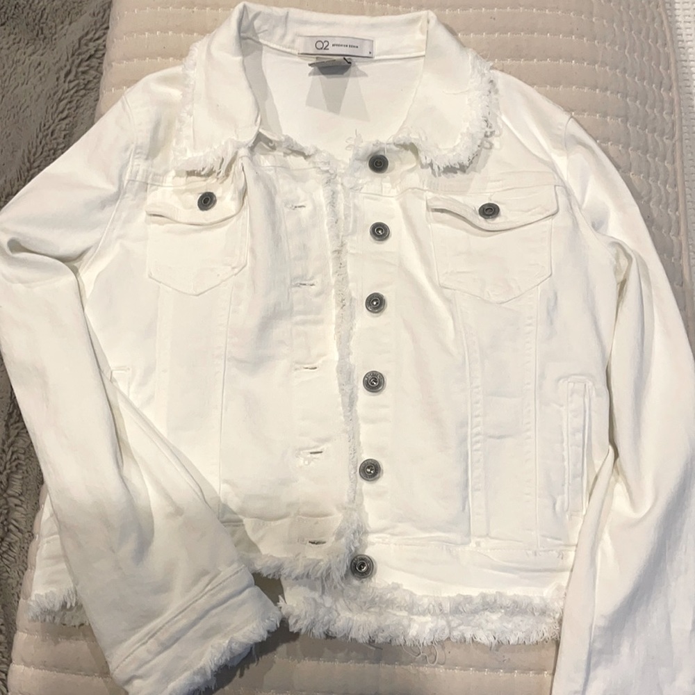 White jean jacket
